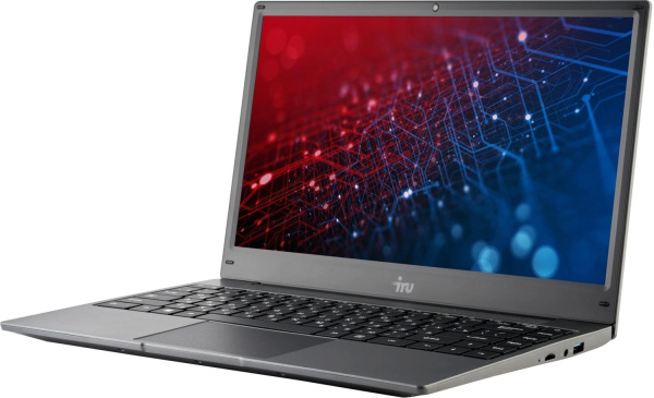 Ноутбук IRU Tactio 14ALH Core i3 1215U 8Gb SSD256Gb Intel UHD Graphics 14" IPS FHD (1920x1080) FreeDOS grey WiFi BT Cam 4000mAh (2058897)
