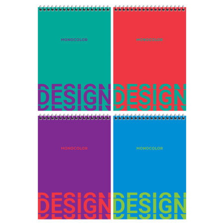 Блокнот BG А5 80л. "Mono design" гребень Бт5гр80_лг 12778