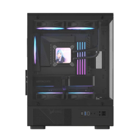 Корпус mATX Formula Crystal Z1CM Plus AR v2, Mini-Tower, без БП, черный [crystal z1cm plus black ar v2]