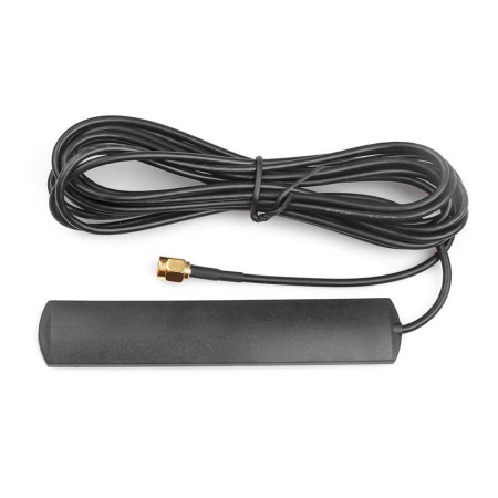 Антенна GSM 890..960,1710..1990МГц, 2Дб, на скотче, RG-174, 3м, SMA-M