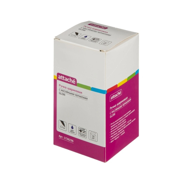 Ручка шариковая Attache "Glori" синяя, масл. (1726236)