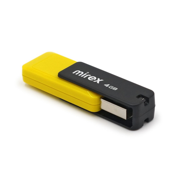 Флеш-накопитель USB2.0 4Gb Mirex City желтый 13600-FMUCYL04