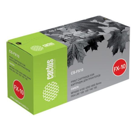 Картридж_лазерный Cactus CS-FX10S (FX-10) для Canon MF4000 4100 4200 4600 Series черный (2000 стр)