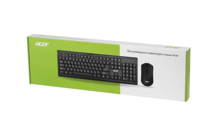 Беспроводной комплект Acer OKR120 радиус действия до 10м, черный (ZL.KBDEE.007)