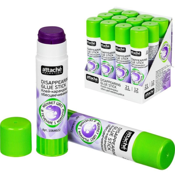 Клей-карандаш Attache 21гр. хамелеон (1064622)