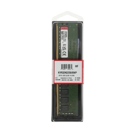 Модуль памяти DIMM DDR4 8Гб 3200МГц Kingston (KVR32N22S8/8WP) CL22