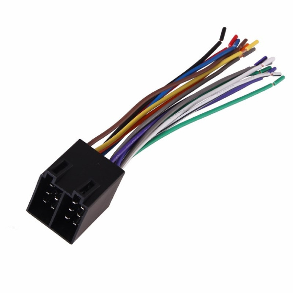 Разъем ISO 10487 (Евро ISO сдвоенный), штекер, кабельный, для автомагнитолы аккустика+питание