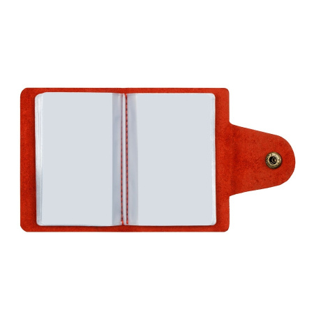 Визитница OfficeSpace на 18 визиток, кожа, красный (312565)