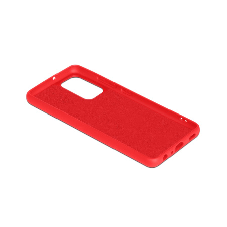 Чехол силиконовый с микрофиброй для Samsung Galaxy A32 (4G) DF sOriginal-25 (red)