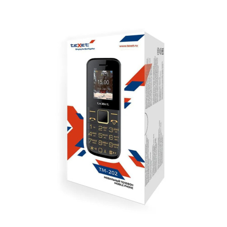 Сотовый Texet TM-202 Черный 2sim/1.77"/160*128/microSD/32Mb/1800мАч/моноблок