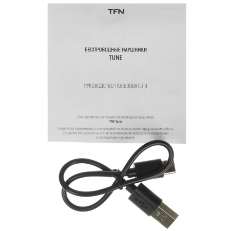 Гарнитура Bluetooth TFN Tune, накладные,  разъем USB-C, черный (TFN-HS-BT300BK)