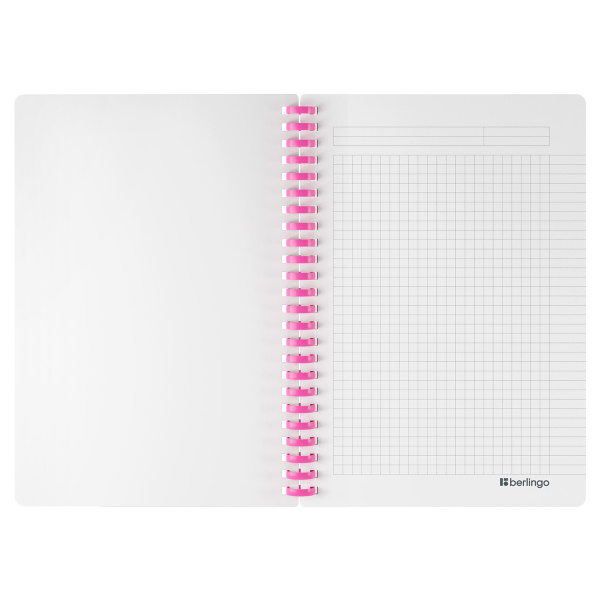 Бизнес-тетрадь Berlingo A5, 80л. "Flower Art" клетка, пласт. обложка RNt_A5S20