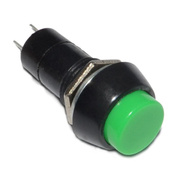Кнопка OFF-(ON), 250в, 1а, зеленая, PBS-11B