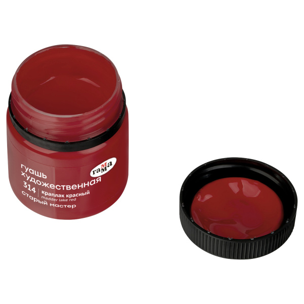 Гуашь ГАММА "Старый Мастер" 40мл,  краплак красный (12112040314)