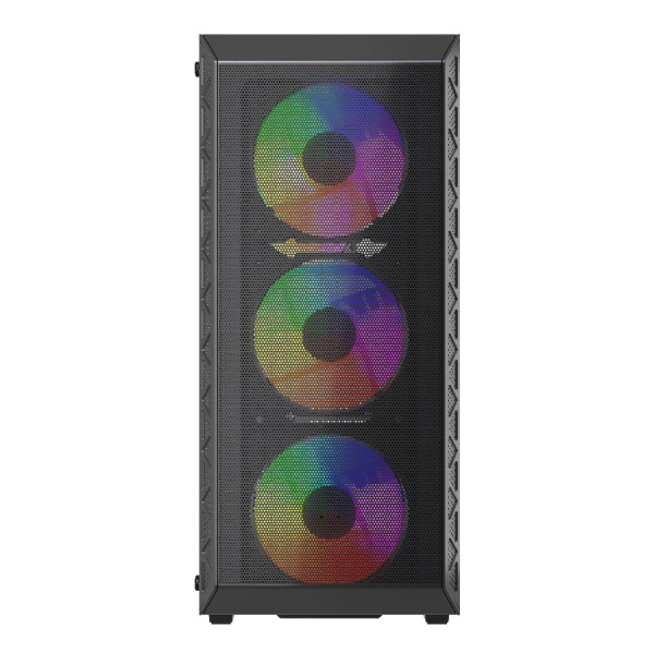 Корпус ATX Б_БП Powercase Mistral S4B (USB, Audio,TG, 4x120mm FRGB, черный)[CMSB-L4]
