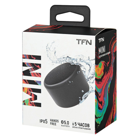 Портативная колонка TFN Mini Bluetooth 1x3Вт 1200mAh Черный