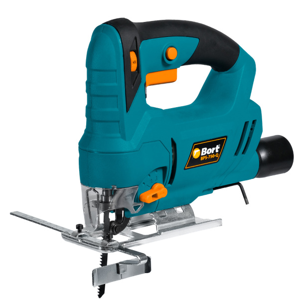 Лобзик Bort BPS-750-Q 750Вт, 0-3000 ходов/мин,  ход полотна 20мм, глубина пропила 65мм
