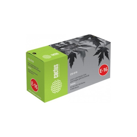 Картридж_лазерный Cactus CS-E16 (E-16) для CANON FC100/200/300,PC800 черный (2000 стр)