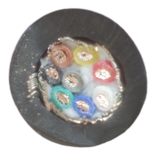 Кабель экранированный TRVVP  8х0.3мм2, метражом, гибкий для ЧПУ