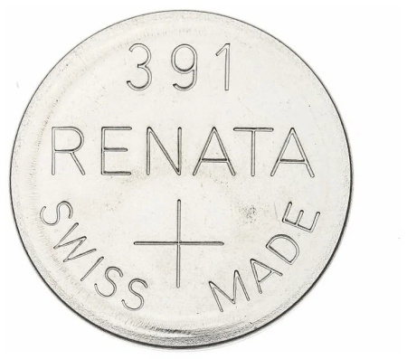 Батарейка SG8 (SR55, SR1120W, 391), 1.55в, Renata,  1шт