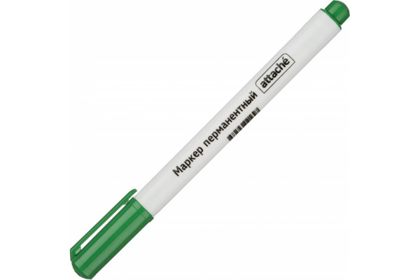 Маркер перманентный ATTACHE 0.5мм., зеленый (954121)