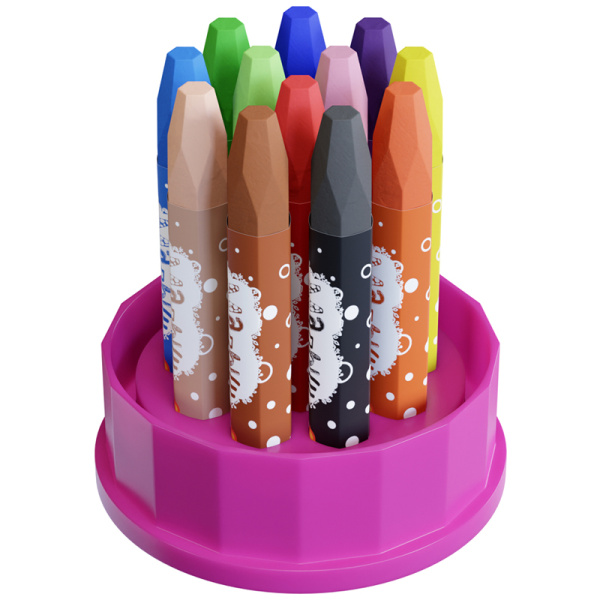 Мелки восковые 12цв. ГАММА "Малыш" (051218_01)