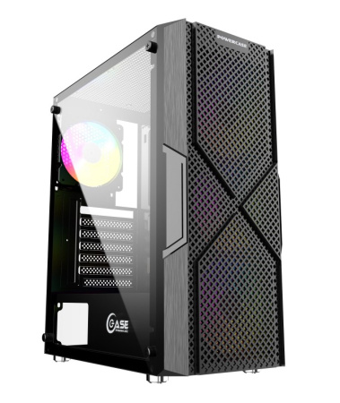 Корпус ATX Б_БП Powercase Mistral T4B (USB3.0, Audio, WN, LED, черный)[CMITB-L4]
