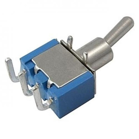 Переключатель тумблерный ON-ON, SPDT, 13.2*7.9мм D6, AC 250в, 3а, MTS-102-C3
