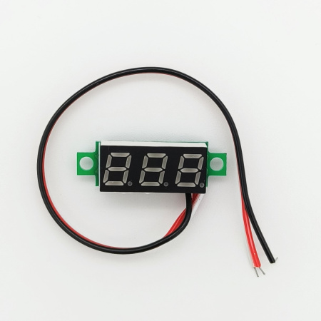 модуль DC 0..100в, цифровой вольтметр, зеленый, 0.28"