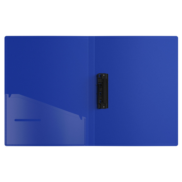 Папка с боковым прижимом BERLINGO "Your Way", 17мм, 600мкм, синяя FSc_A4891