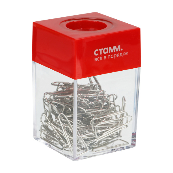Скрепочница СТАММ, магнитная, ассорти (ПС-31121)