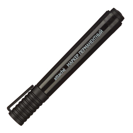 Маркер перманентный ATTACHE Economy 2-3мм., черный (475786)