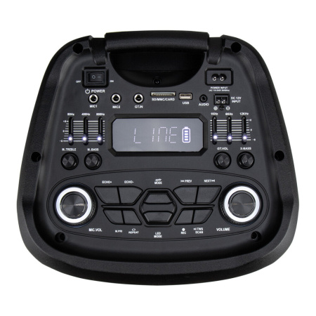 Портативная колонка ELTRONIC 30-37 CRAZY BOX 1200 динамик 10" 2шт. 120Вт, Bluetooth, TWS, FM, USB,  miс