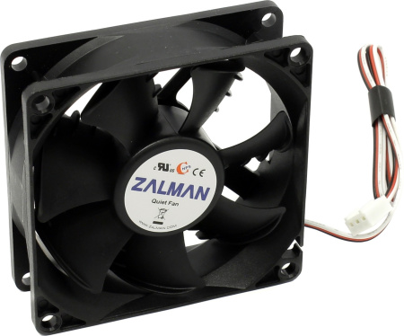 Кулер в корпус 80x80x25 Zalman ZM-F1_Plus (SF) (ball/20-23dB/2000rpm)