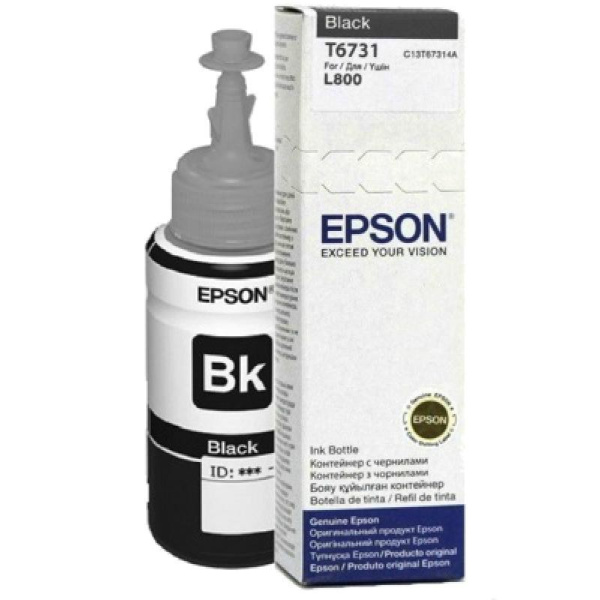 Контейнер_с_чернилами Epson T6731 (C13T67314A/C13T673198) для L800/L1800/L805/L810/L850 Black