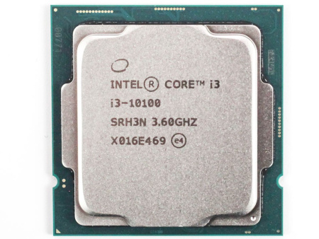 Процессор 1200 Intel Core i3-10100 (4ядра/8потоков*3,6ГГц-4,3ГГц,6Мб,UHD630,65Вт) oem