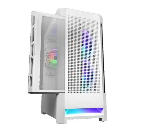 Корпус ATX Б_БП  Cougar Airface RGB White (USB, Audio, 2x140mm, 1x120mm ARGB Fan Hub,белый) [Airface