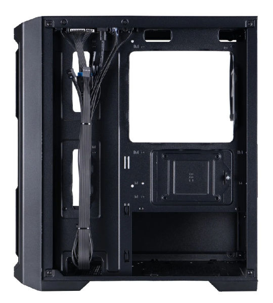 Корпус mATX Б_БП 1STPLAYER BULLET HUNTER H2 ARGB Black (USB3.0,Audio,TG,черный,4х120мм ARGB)[H2-BK-4F7]