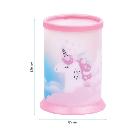 Подставка-стакан MESHU "Unicorn", пластиковая, розовая MS_46344