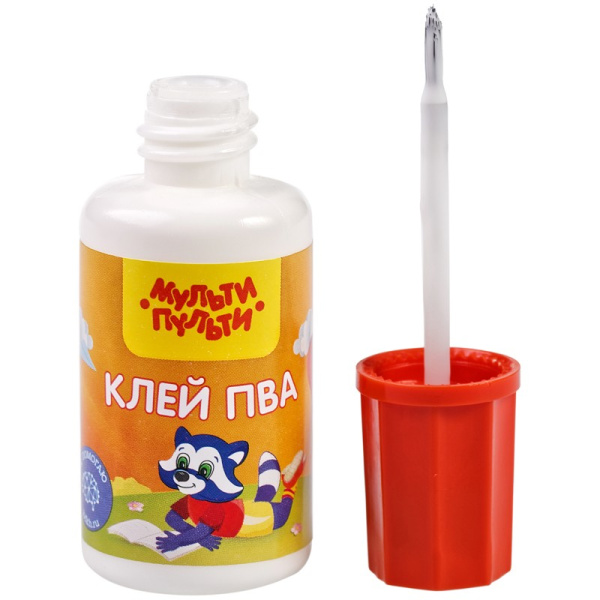 Клей ПВА Мульти-Пульти с кисточкой 20гр. (КЛ_28638)