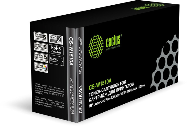 Картридж_лазерный Cactus CS-W1510A (W1510A) для HP LJ Pro 4003dw/MFP 4103dw/4103fdw черный (3050 стр)