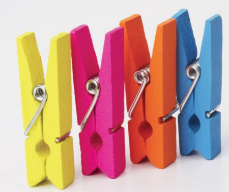 Прищепки декоративные "Классика", 20 штук, 3,5 см, ассорти, ОСТРОВ СОКРОВИЩ, 661289