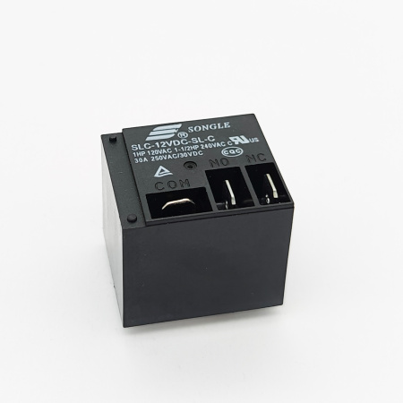 Реле электромагнитное DC 12в, 30а, SPDT, 32.2*27.6*28мм, Songle (T91) SLC-12VDC-SL-C