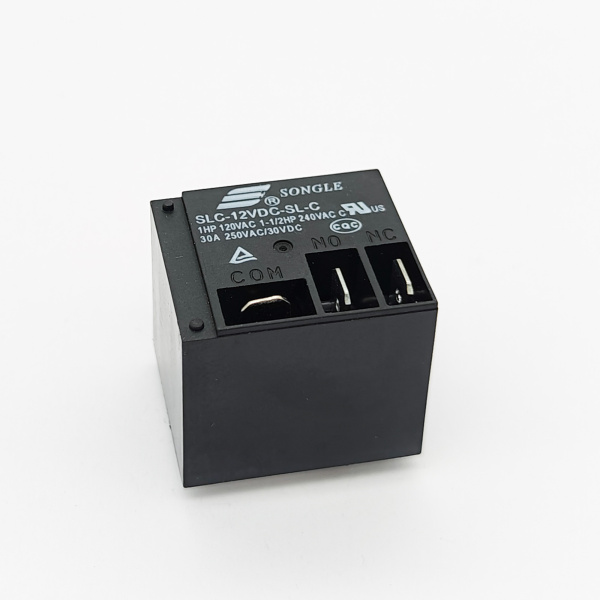 Реле электромагнитное DC 12в, 30а, SPDT, 32.2*27.6*28мм, Songle (T91) SLC-12VDC-SL-C