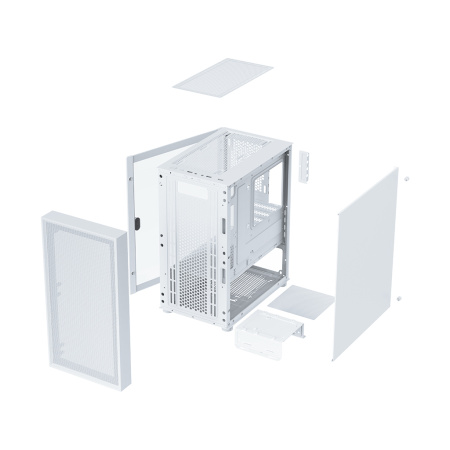 Корпус mATX Б_БП XASTRA A305M 3FRGB White (USB3.0,Audio,TG,белый,Mesh,2х140мм+1х120мм FRGB,CPU Cooler до 160мм, VGA до 285мм)[A305M-2FC14F-1FC12F-D-WH
