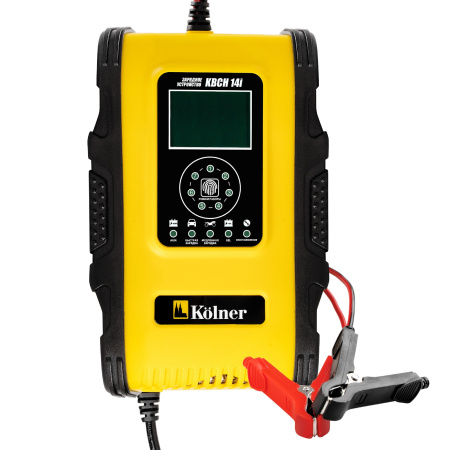 Зарядное устройство для аккумуляторов Kolner KBCH 14i 12/24В, ток 1-14А(12В)/7А(24В), емкость 2-200А