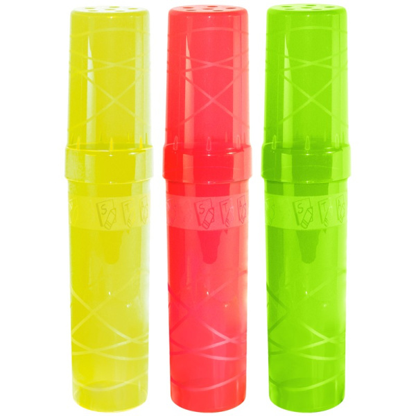 Пенал-футляр СТАММ "Creative" пластик, ассорти (ПН35)