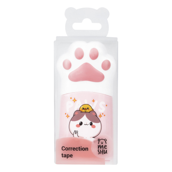 Корректирующая лента MESHU "Paw" ассорти 5мм.*12м. (MS_54225)