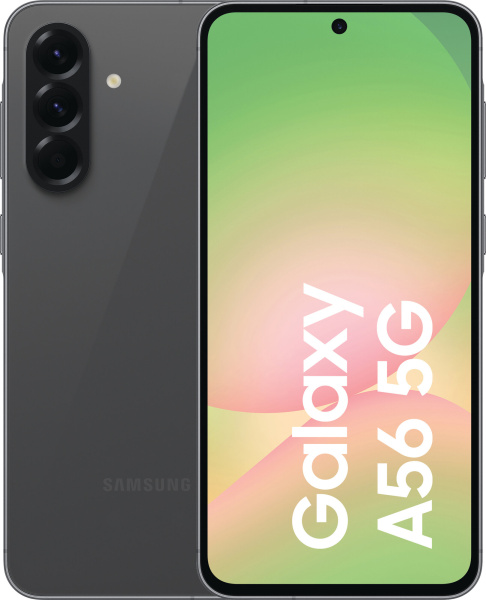 Смартфон Samsung Galaxy A56 SM-A566 8Гб 128Гб Черный 6.7", AMOLED, 2340*1080, 1*2.9+3*2.6+4*1.95ГГц, 50+12+5Мп, 12Мп, 5G, NFC, 5000мАч, And1