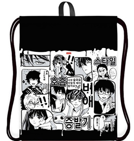 Мешок для обуви "Комикс аниме" Hatber (NMn_14078)